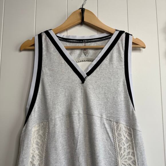 Free People jumpsuit one piece cotton lace romper onesie Movement Medium - Picture 3 of 9